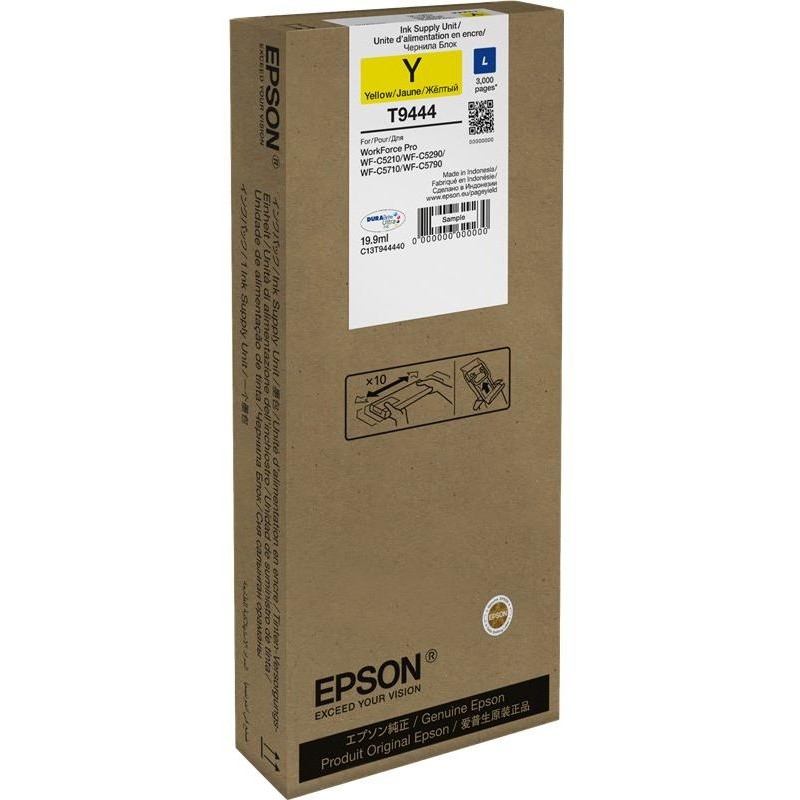 Epson inkoustová náplň/ C13T944440/ WF-C5790DWF/ WF-C5710DWF/ WF-C5290DW/ WF-C5210DW/ žlutá