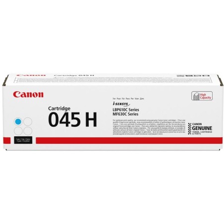 Canon originální toner CRG-045H C (azurová, 2200str.) pro i-SENSYS MF635Cx, MF633Cdw, MF631Cn, LBP613Cdw, LBP611Cn