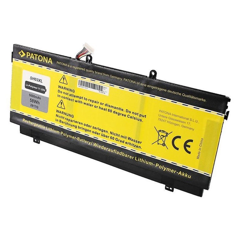 PATONA baterie pro ntb HP COMPAQ SPECTRE X360 series 5000mAh Li-pol 11,55V SH03