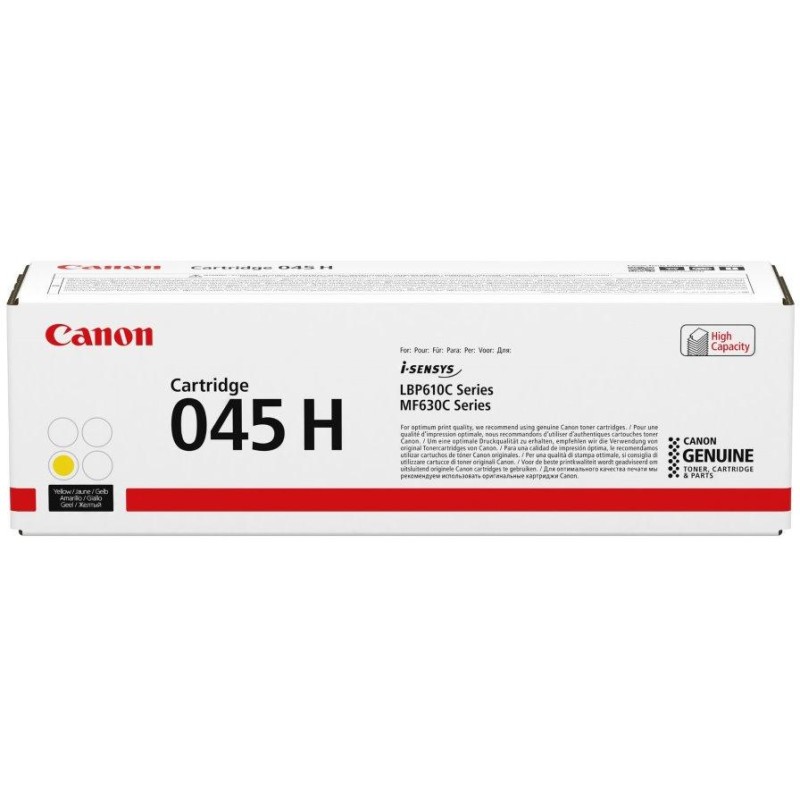 Canon originální toner CRG-045H Y, žlutá, 2200 stran