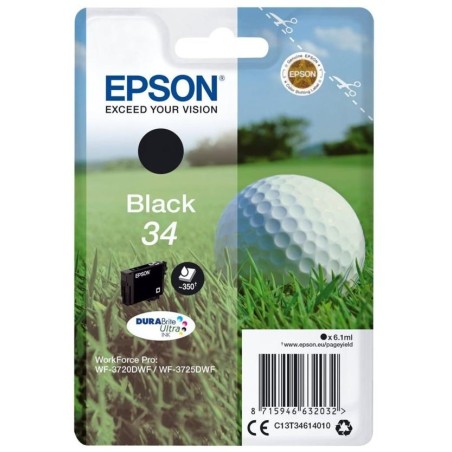 Epson inkoustová náplň 34 DURABrite/ C13T34614010/ Černá