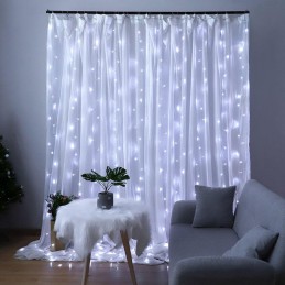 COLORWAY LED girlanda/ vnitřní / 300 LED / délka 3 x 3m / studená bílá/ AC 220V