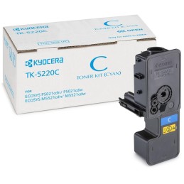 Kyocera toner TK-5220C/ 1 200 A4/ azurový/ pro M5521cdn/ cdw, P5021cdn/cdw