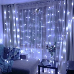 COLORWAY LED girlanda/ vnitřní / 300 LED / délka 3 x 3m / studená bílá/ AC 220V