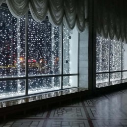 COLORWAY LED girlanda/ vnitřní / 300 LED / délka 3 x 3m / studená bílá/ AC 220V