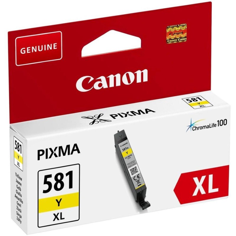 Canon originální inkoustová náplň CLI-581Y XL/ žlutá/ 8,3ml/ pro Canon PIXMA TR7550,TR8550,TS6150,TS6151