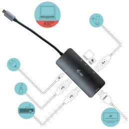 I-tec dokovací stanice USB-C Metal/ Nano Dock/ 4K UHD 3840×2160/ 3x USB 3.0/ HDMI + Power Delivery 60 W