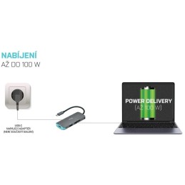 I-tec dokovací stanice USB-C Metal/ Nano Dock/ 4K UHD 3840×2160/ 3x USB 3.0/ HDMI + Power Delivery 60 W