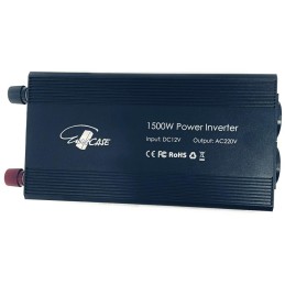 EUROCASE měnič napětí AC/DC 12V/230V/ 1500W/ 2x zásuvka