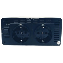 EUROCASE měnič napětí AC/DC 12V/230V/ 1500W/ 2x zásuvka