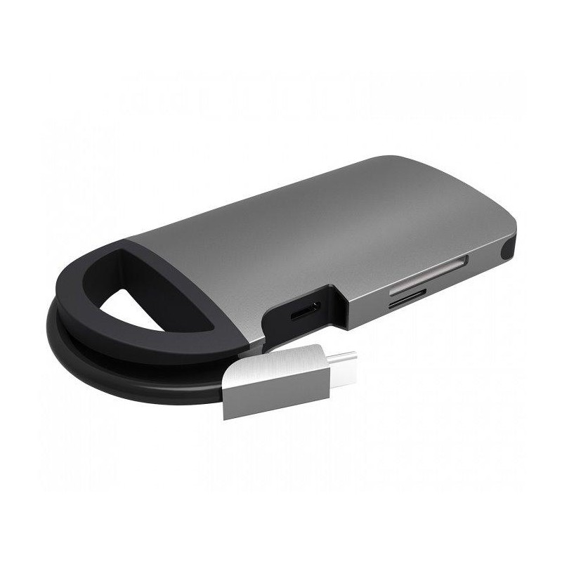 UMAX dokovací stanice U-Connect Type-C Multiport H8/ HDMI max 4K/ 3x USB 3.0/ LAN/ SD + micro SD