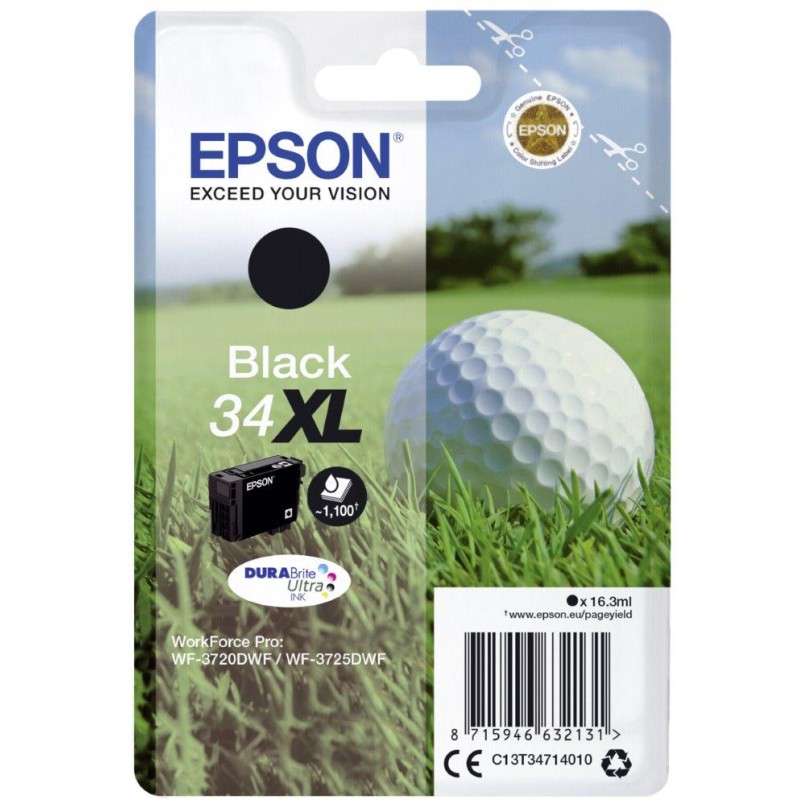 Epson / T3471/ Singlepack Black 34XL DURABrite Ultra Ink XL