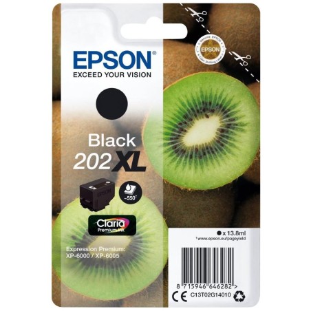 Epson inkoustová náplň/ T02G1/ Singlepack/ Black 202XL/ Premium Ink/ XL