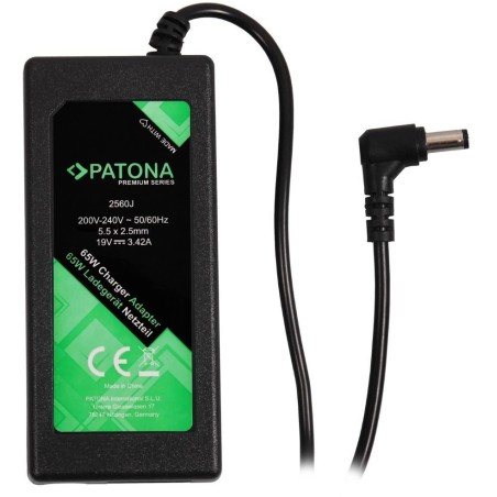 PATONA napájecí adaptér k ntb/ 19V/3,42A 65W/ konektor 5,5x2,5mm/ ASUS,ACER,HP,.PREMIUM/ délka kabelu 2,5 m