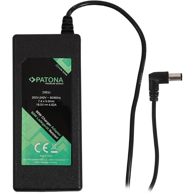 PATONA napájecí adaptér k ntb/ 19,5V/4,62A 90W/ konektor 7,4x5mm+pin/ DELL PREMIUM/ délka kabelu 2,5 m