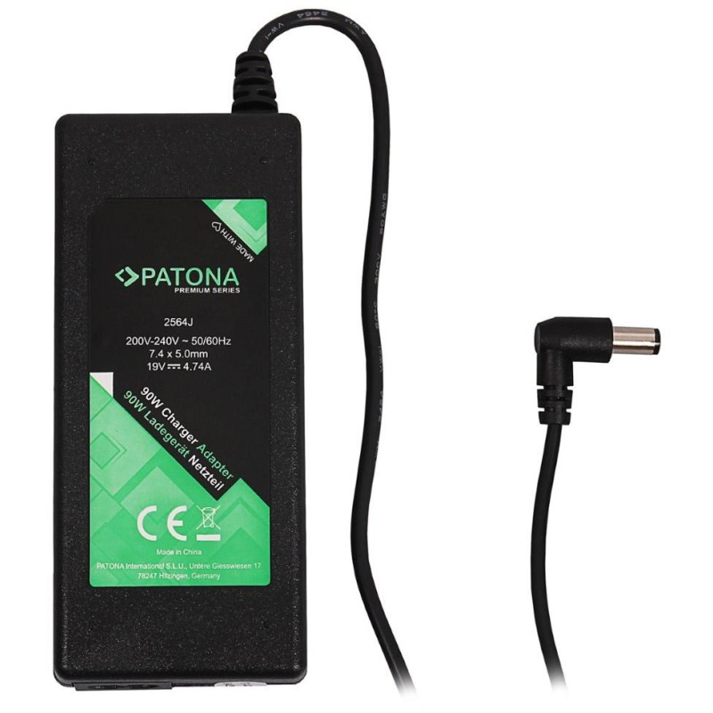 PATONA napájecí adaptér k ntb/ 19V/4,74A 90W/ konektor 7,4x5mm+pin/ HP PREMIUM/ délka kabelu 2,5 m