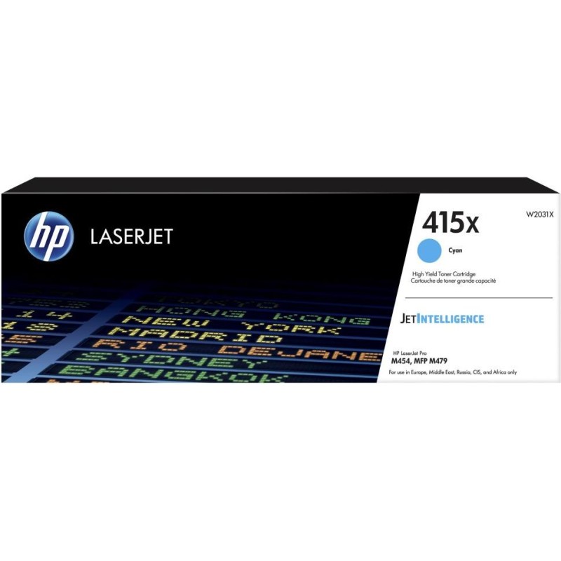 HP toner W2031X (azurový, 6000str.) pro Color LaserJet Pro M454dn,M454dw,MFP M479fdn,MFP M479fdw