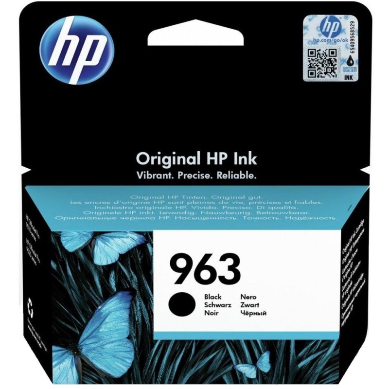 HP inkoustová náplň 963 Černá (black, 1000p) pro HP OfficeJet Pro 9010, 9013, HP OfficeJet Pro 9020