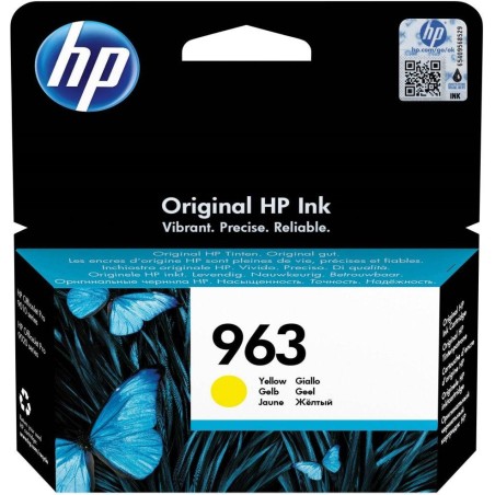 Inkoustová náplň HP 963 Žlutá (yellow, 700p) pro HP OfficeJet Pro 9010, 9013, HP OfficeJet Pro 9020
