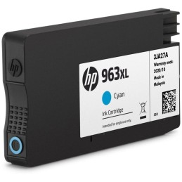 Inkoustová náplň HP 963XL azurová (cyan, 1600p) pro HP OfficeJet Pro 9010, 9013, HP OfficeJet Pro 9020