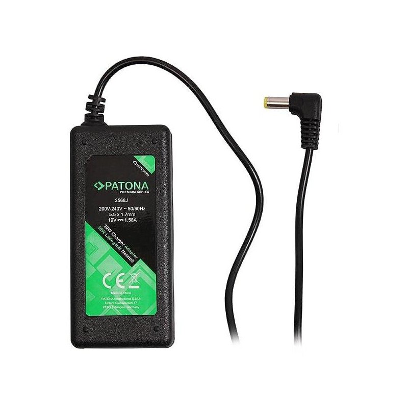 PATONA napájecí adaptér k ntb/ 19V/1,58A 30W/ konektor 5,5x1,7mm/ ACER ASPIRE ONE PREMIUM/ délka kabelu 2,5 m