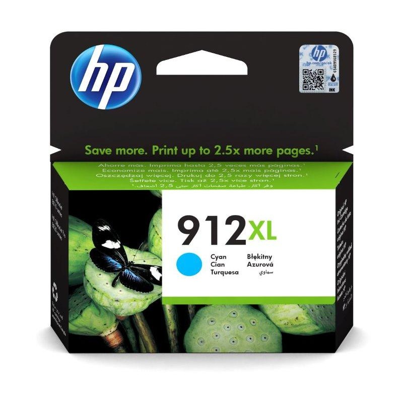 HP cartridge 912XL (cyan, 825str.) pro HP OfficeJet 8013, HP OfficeJet Pro 8023