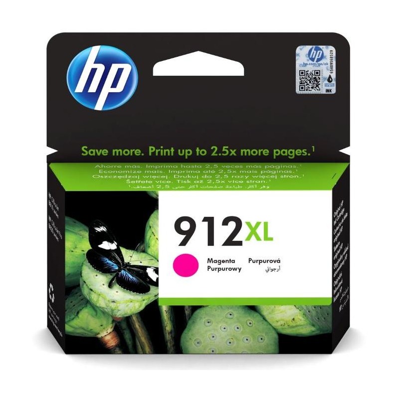 HP cartridge 912XL (magenta, 825str.) pro HP OfficeJet 8013, HP OfficeJet Pro 8023