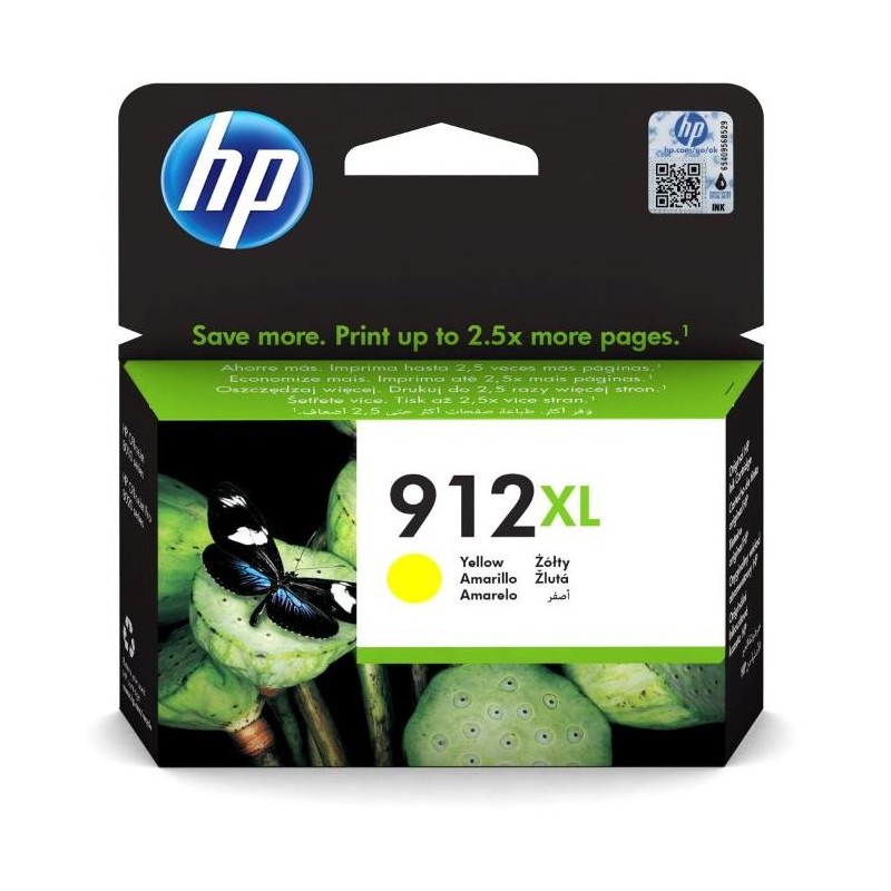 HP cartridge 912XL (yellow, 825str.) pro HP OfficeJet 8013, HP OfficeJet Pro 8023