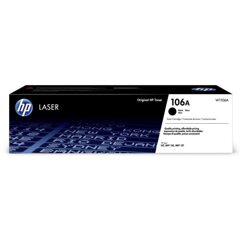HP toner 106A (černý, 1 000str.) pro HP Laser 107a, 107w, HP Laser MFP 135a, 135w