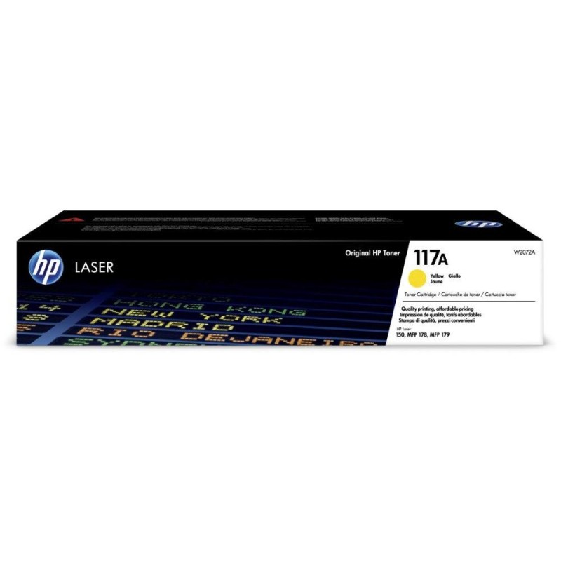 HP toner 117A (žlutý, 700str.) pro HP Color Laser 150a, 150nw, HP Color Laser MFP 178nw, 179fnw
