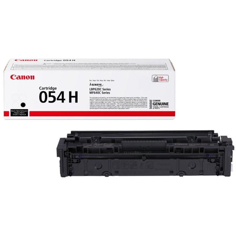 Canon originální toner CRG-054H BK, černý, 3100str, 3028C002, high capacity, Canon i-SENSYS LBP621Cw, 623Cdw, MF641Cw,