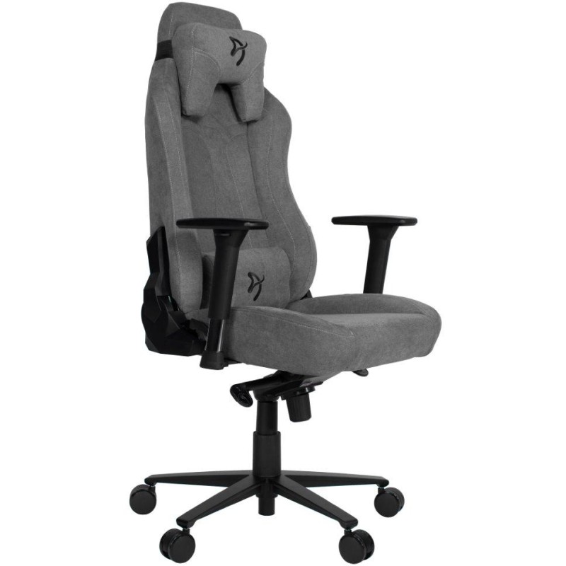 AROZZI herní židle VERNAZZA Soft Fabric Ash/ povrch Elastron/ popelavá