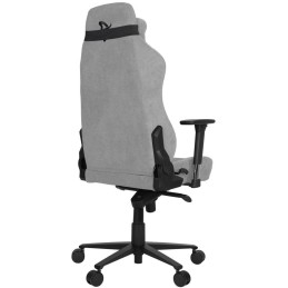 AROZZI herní židle VERNAZZA Soft Fabric Light Grey/ povrch Elastron/ světle šedá