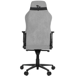 AROZZI herní židle VERNAZZA Soft Fabric Light Grey/ povrch Elastron/ světle šedá