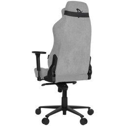 AROZZI herní židle VERNAZZA Soft Fabric Light Grey/ povrch Elastron/ světle šedá