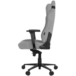 AROZZI herní židle VERNAZZA Soft Fabric Light Grey/ povrch Elastron/ světle šedá