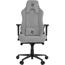 AROZZI herní židle VERNAZZA Soft Fabric Light Grey/ povrch Elastron/ světle šedá