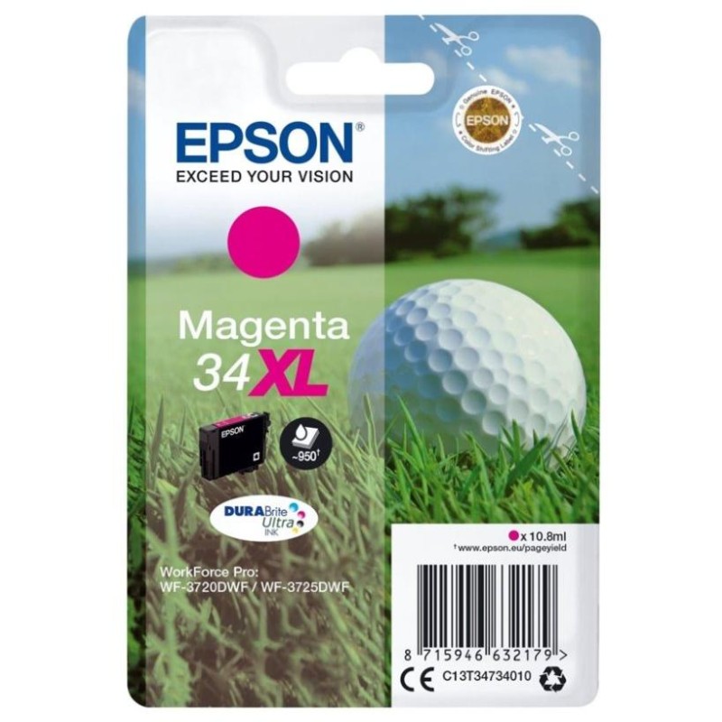 Epson inkoustová náplň/ T3473/ 34XL DURABrite Ultra Ink/ magenta