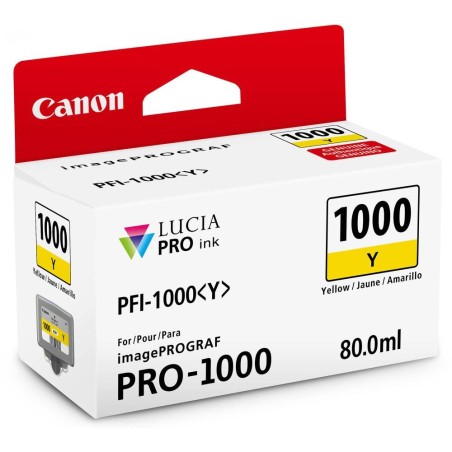 Canon inkoustová náplň PFI-1000 (yellow, 80ml) pro Canon imagePROGRAF PRO-1000