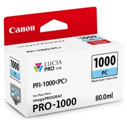 Canon inkoustová náplň PFI-1000 (photo cyan, 80ml) pro Canon imagePROGRAF PRO-1000
