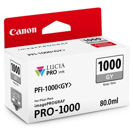 Canon inkoustová náplň PFI-1000 (grey, 80ml) pro Canon imagePROGRAF PRO-1000