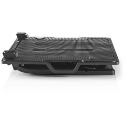 NEDIS stojan na notebook/ univerzální/ pro notebooky do 18"/ 2x ventilátor 140 mm/ USB/ plast-kov/ černý