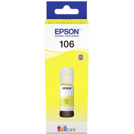 Epson inkoustová náplň/ C13T00R440/ 106 EcoTank/ L7160/ L7180/ Žlutá