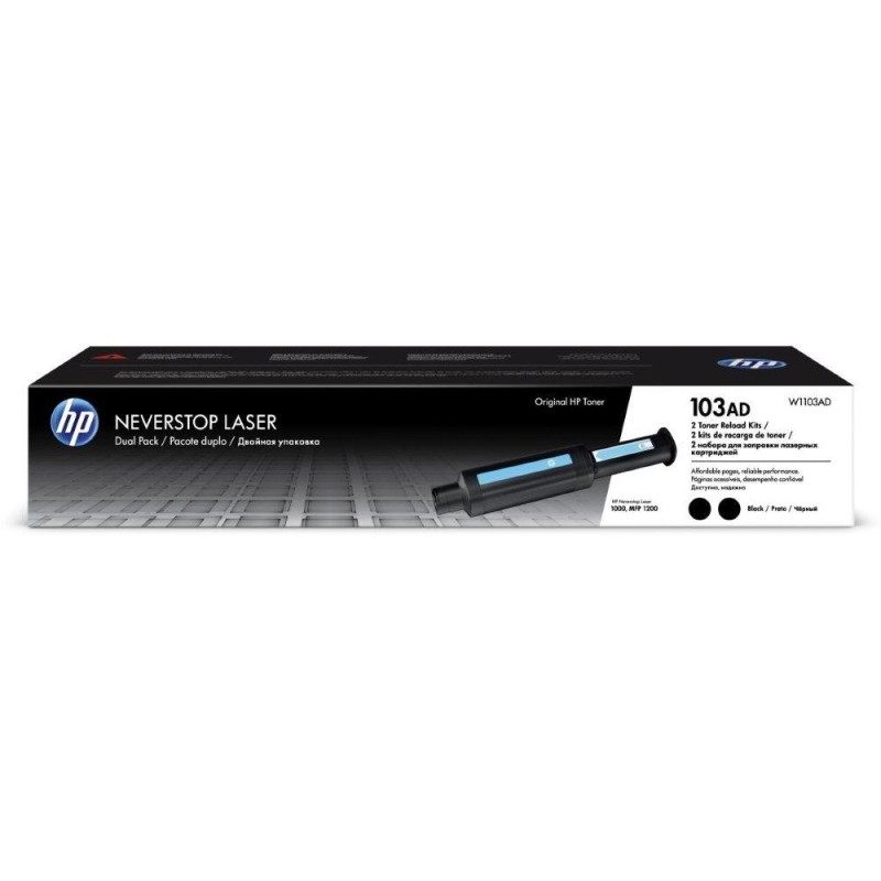HP toner W1103AD dvojbalení (černý, 2x2500 stran) pro HP Neverstop Laser 1000w, HP Neverstop Laser MFP 1200w