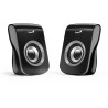 GENIUS Lautsprecher SP-Q180 Iron Gray/ 2.0/ 6W/ USB-Stromversorgung/ 3,5"-Buchse/ schwarz-grau