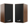 GENIUS speaker SP-HF180 Dark Coffee/ 2.0/ 6W/ wooden/ dark wood color