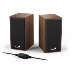 GENIUS repro SP-HF180 Dark Coffee/ 2.0/ 6W/ dřevěné/ barva tmavé dřevo