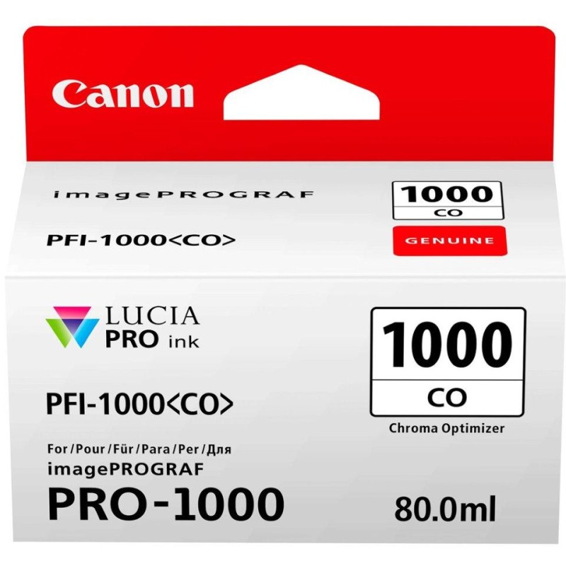 Canon inkoustová náplň PFI-1000 (chroma optimizer, 80ml) pro Canon imagePROGRAF PRO-1000