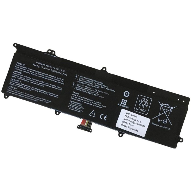 TRX baterie Asus/ 5000 mAh/ pro F201/ F201E/ VivoBook Q200/ Q200E/ S200/ S200E/ X202/ X202E/ F202E/ neoriginální
