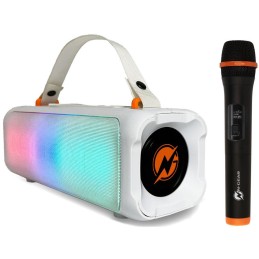 N-GEAR PARTY LET'S GO PARTY SPEAKER BLAZOOKA 703 / BT/ 100W/ USB/Disco LED/ MIC / bílý